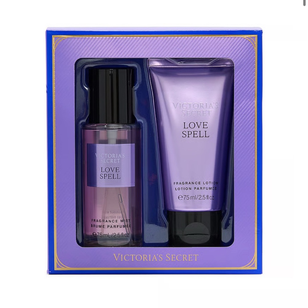 Victoria's Secret Love Spell Mist and Lotion Set - Purple